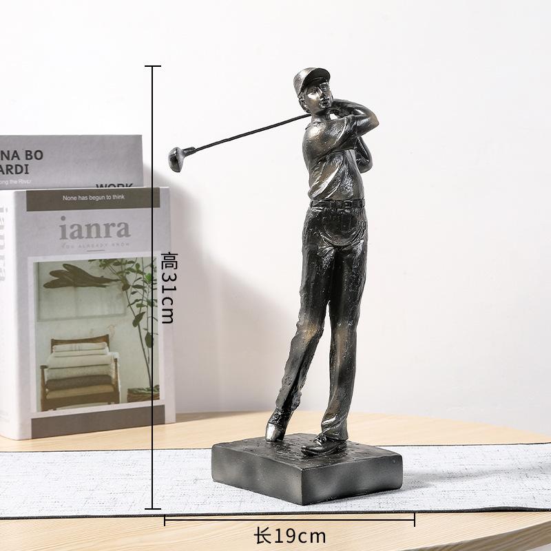 

Nordic Modern Golf Basketball Фигурка из смолы для творчества Украшения Творческий дом Гостиная Стол Окно Статуя Сувенир Подарок