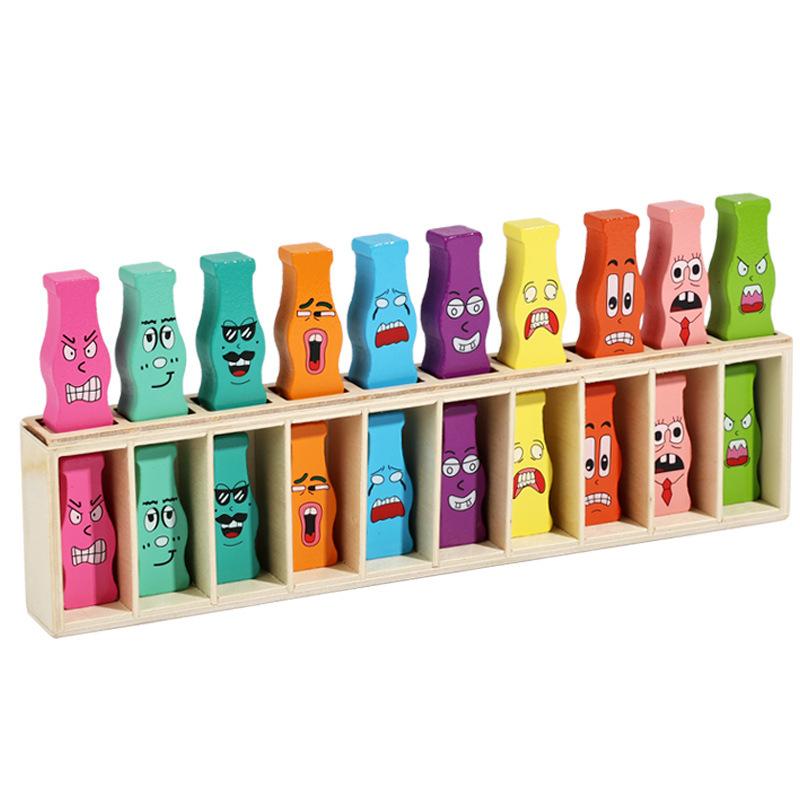 

1 Set Logical Thinking Interactive Memory Match Games Creative Bottle Thinking Game Early Education Color Recognition Toys A5