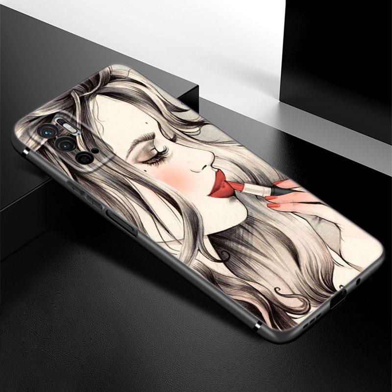 Girl Princess Love Phone Case For Xiaomi Redmi Note 7 8 9 10 Lite 11 11E 11T 12 Pro 11S 4G 10T 5G 8T 9S 10S Soft TPU Black Cover