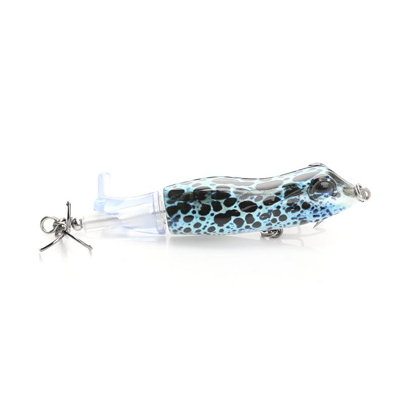 9cm 11g Topwater Plopper Lure Rotating Tail Hard Bait Floating Wobbler for Bass Pike Fishing