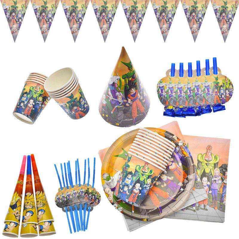 Z Ball Dragon Theme Party Decor Supplies Tableware Birthday Party Decorations