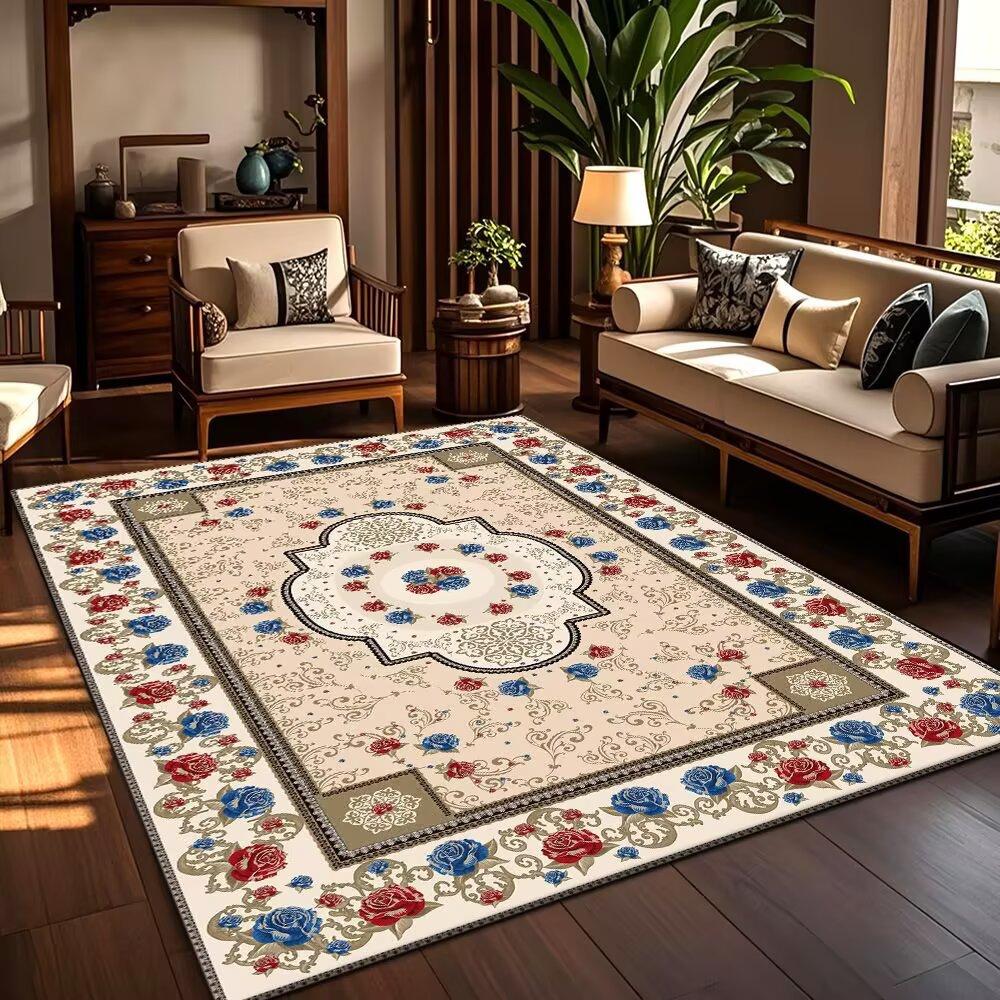 

Ковер для гостиной, дивана, журнального столика, ковер для спальни, прикроватный, износостойкий и противоскользящий ковер 80 * 120cm