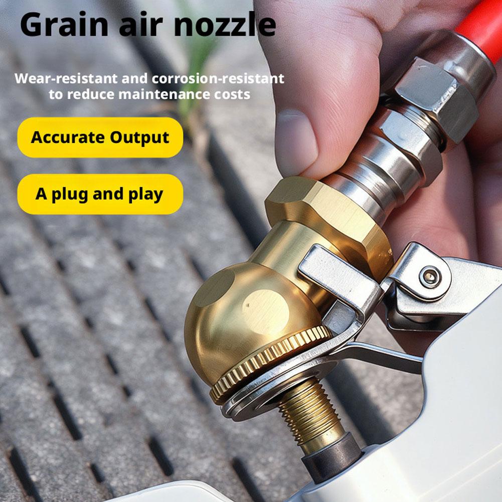 Car&motorcycle Inflation Nozzle Pneumatic Joint Brass Thread Quick Joint Internal Sealing Insertion Chuck Type Precise Pneu H6s2