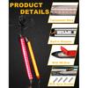 LED Tail Light 9.25in Trailer Turn Signal Rear Lamp Streamer Follow Amber Start Scan Red Brake Stop Reverse Safety Indicator DRL Lights for Pickup