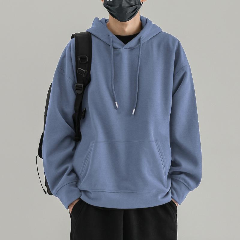 Men's Heavyweight Hooded Sweatshirt - Thick, Cozy & Trendy Long Sleeve Outerwear for Autumn/Winter