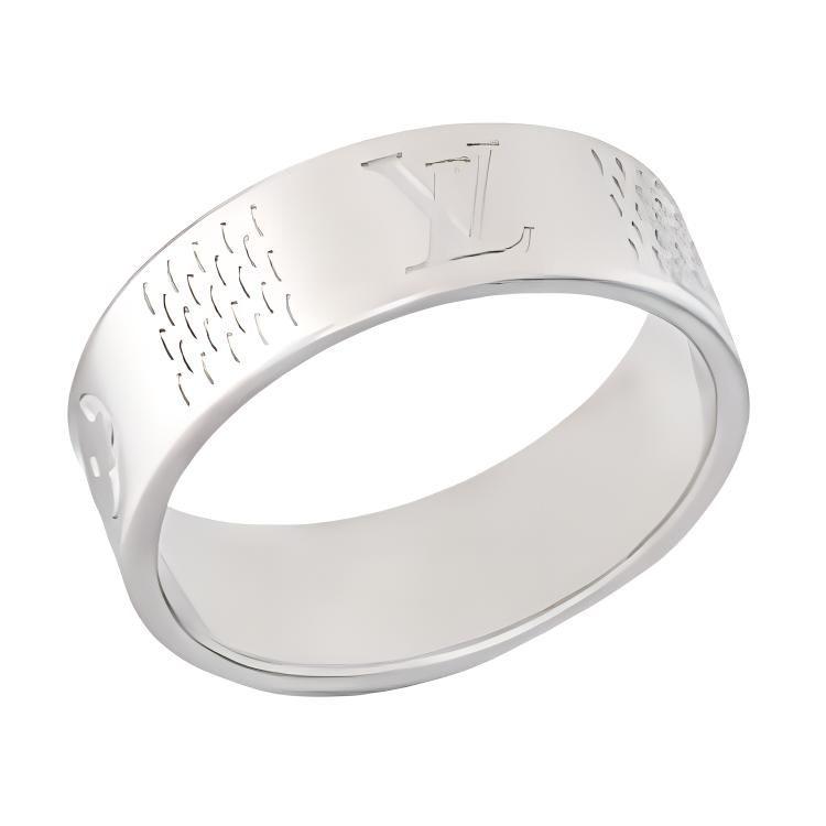 Louis Vuitton Damier Staples Thin Ring M1368M