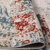 Tapis design abstrait en viscose douce gris multicolore 200x290