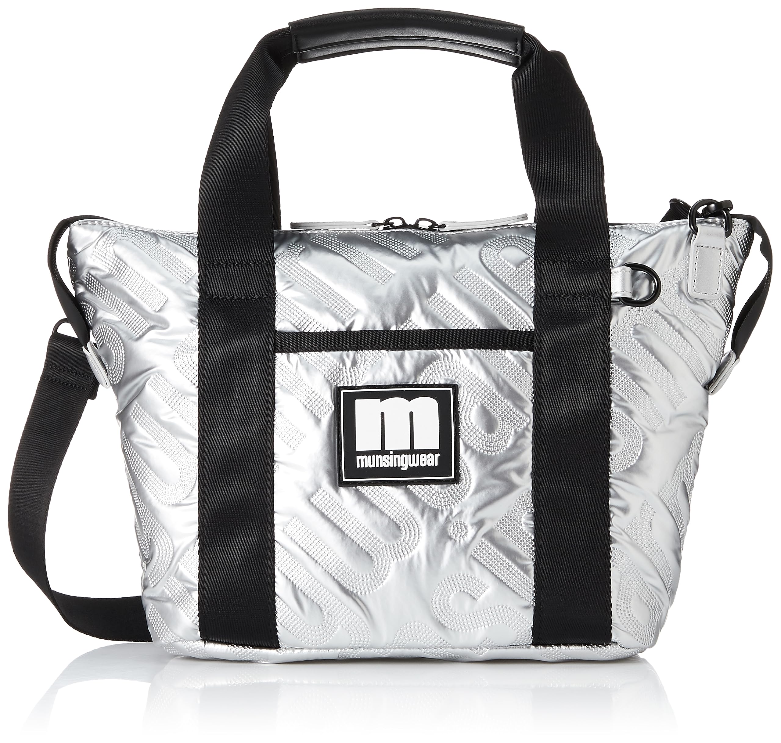 

Cart Bag Shoulder Belt Logo Quilt All Over Pattern Golf MQCWJA52 SV00 [Munsingwear] [ENVOY] Women s (Silver)