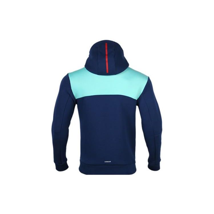 Adidas Colorblock Logo Print Kapuzenjacke Herren Oberbekleidung Blau GR4210