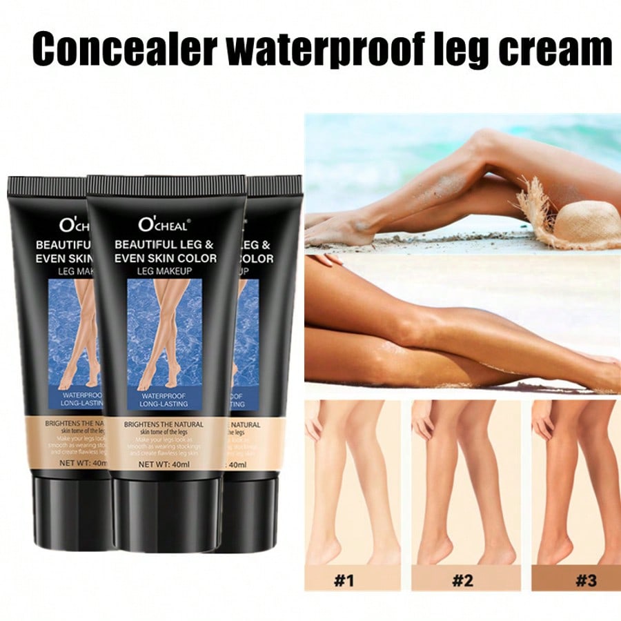40ml Leg Makeup Long-lasting Waterproof and Anti-Transfer Concealer Even Skin Tone Wheat Tan Brown Liquid Foundation
