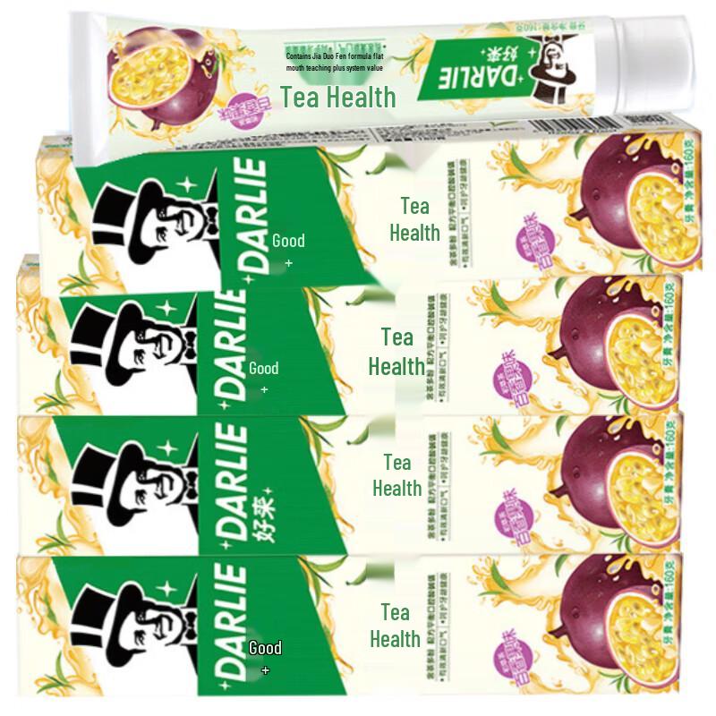 Darlie Tea Care Passion Fruit Tea Toothpaste 160g 4-Pack