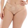 Women Plus Size Breathable Hip-Hugging Panties Mid Waist Print Solid Color Sexy Comfortable Brief L 1Xl 2Xl 3Xl 4Xl 5Xl