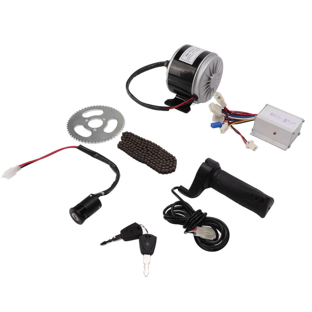 24V 250W Electric DC Motor Controller Kit With 55T Chainring 146L Chain for Mini Bikes Electric Scooter Motorcycle