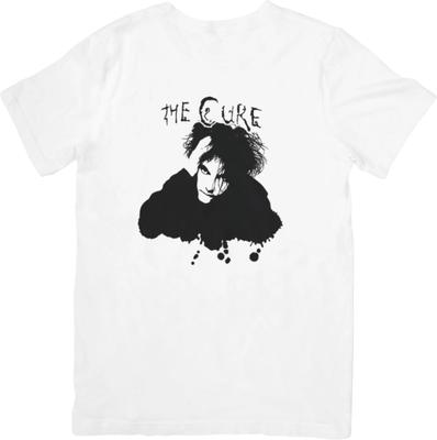 The Cure Μουσική Κατάλληλη για Άνδρες & Γυναίκες Ποιοτικό Βαμβακερό T-Shirt Λευκό.