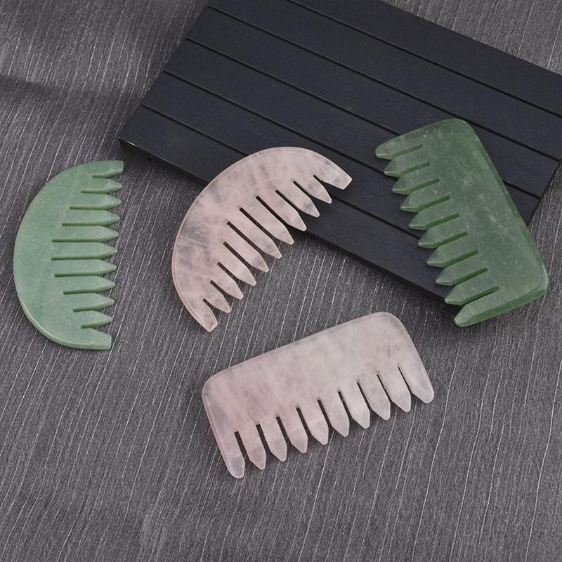 2025 New Design Ellipse Pink Crystal Massage Comb Portable Salon-Ready Small Fashion Hair Accessories for Women Home Water