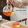1000ml Heat-Resistant Glass Teapot with Steaming & Boiling Function