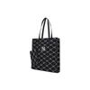 MLB Monogram Collection Polyester Combo Bag, Tote Bag, Shopping Bag, Shoulder Bag, Handbag Regular Women's Black Casual 3AORM012N-50BKS