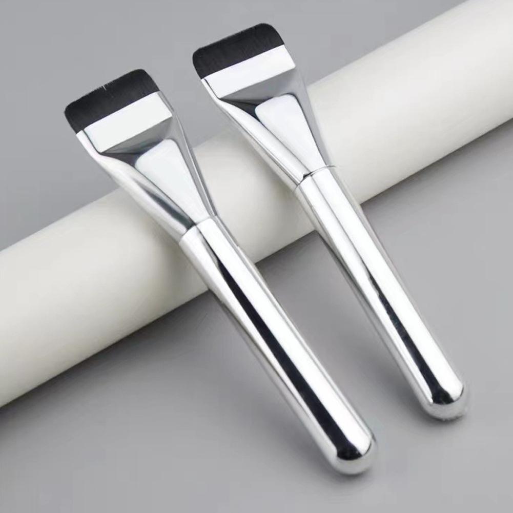 Foundation Make-up Pinsel  Koreanische Ein-Buchstaben-Schrift  Keine flachen Nudeln essen  Flachkopf-Foundation-Pinsel  Nicht abfärbende Foundation