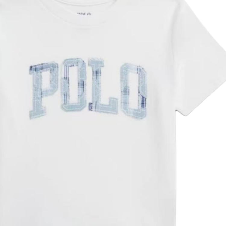 Polo Ralph Lauren T-Shirt Ss26 Baumwolle Applikation Stickerei Kurzarm Klassische Edition Kinder Kinder Oberteile 323A12262-001
