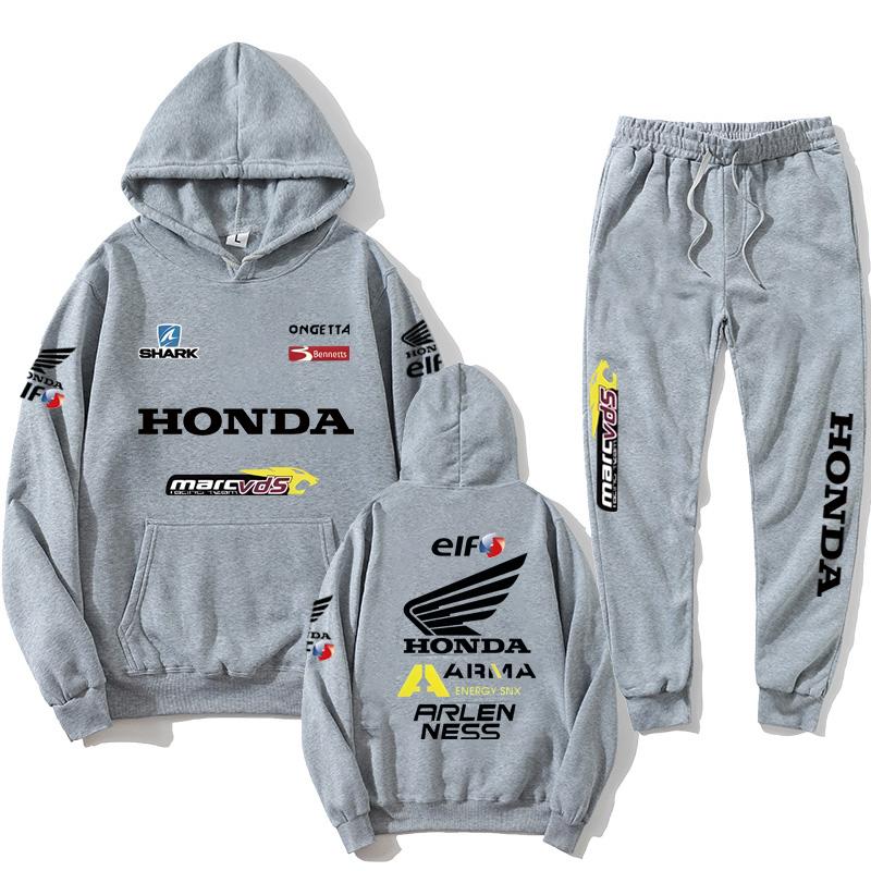 2026 Herren-Sets Honda Motorrad Kapuzenpullover Sweatshirts Sportbekleidung Outdoor Motogp Radfahren Unisex Ganzjahres-Fan-Outfits Kollektion JS1