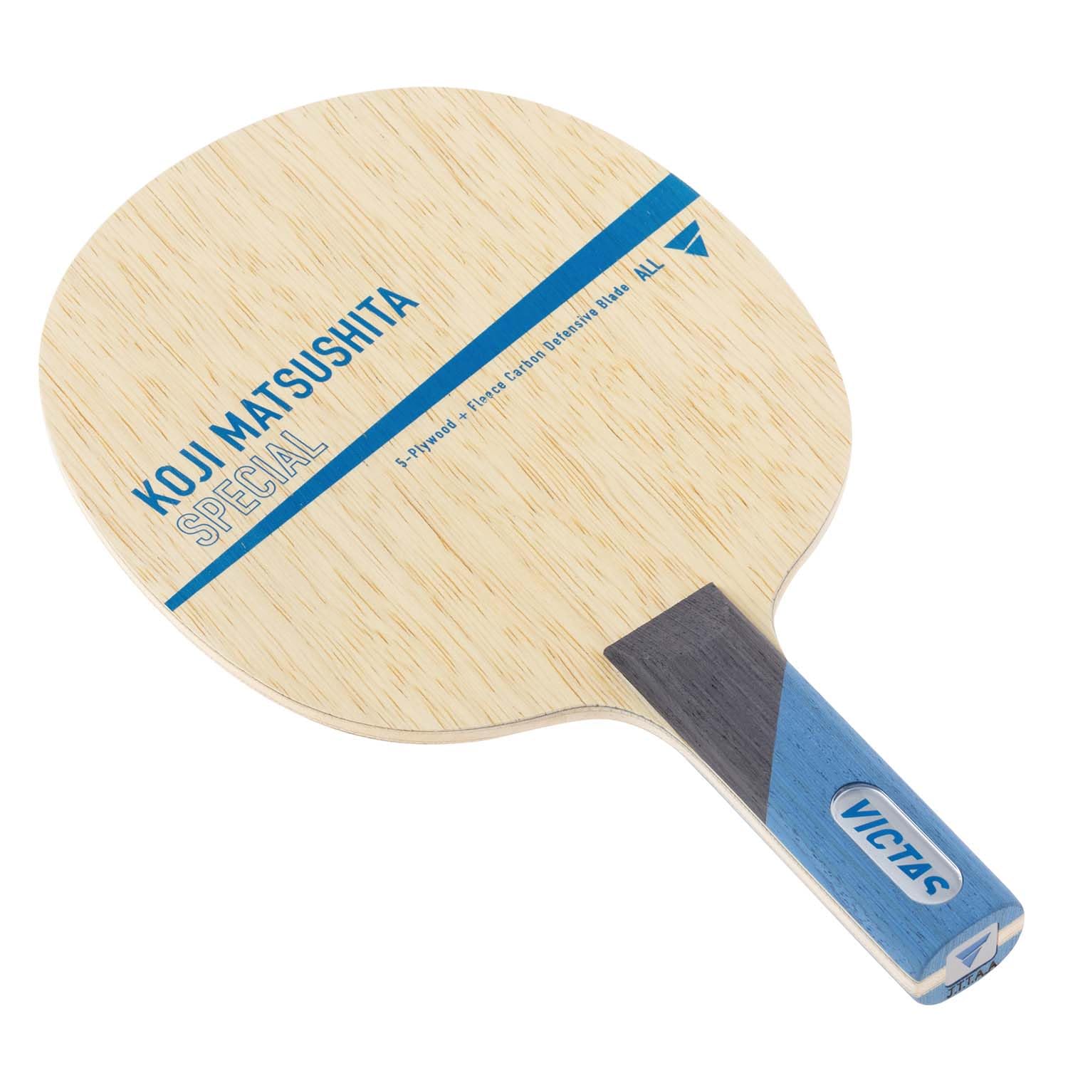 VICTAS Table Tennis Racket Koji Matsushita Special Shakehand Defensive Shakehand with Special Model Used by Koji Straight 028305 Material, Matsushita,