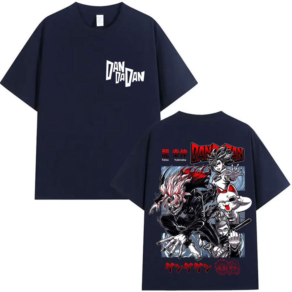 New Japanese Anime Dandadan Print Tshirt Mens Clothing Retro Oversized Cotton Tshirts Fashion High Quality ONeck T Shirts Y2K