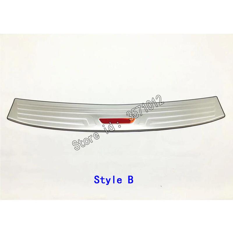 Car External Rear Bumper Trunk Trim Frame Cover Detector Stainless Steel Plate Pedal 1PCs For Hyundai Tucson