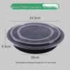 Disposable Wheat Straw Round Takeout Container with High Lid
