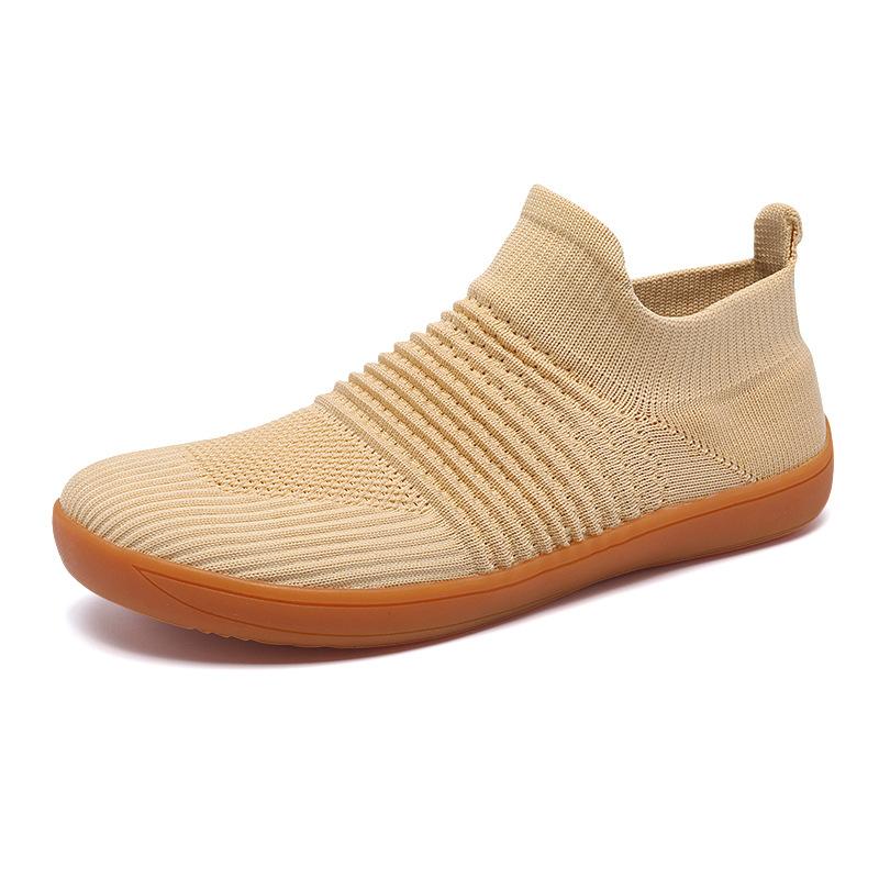 

Large size men s shoes summer new wide head fly-woven mesh socks shoes low top fashion trend casual sports shoes 42