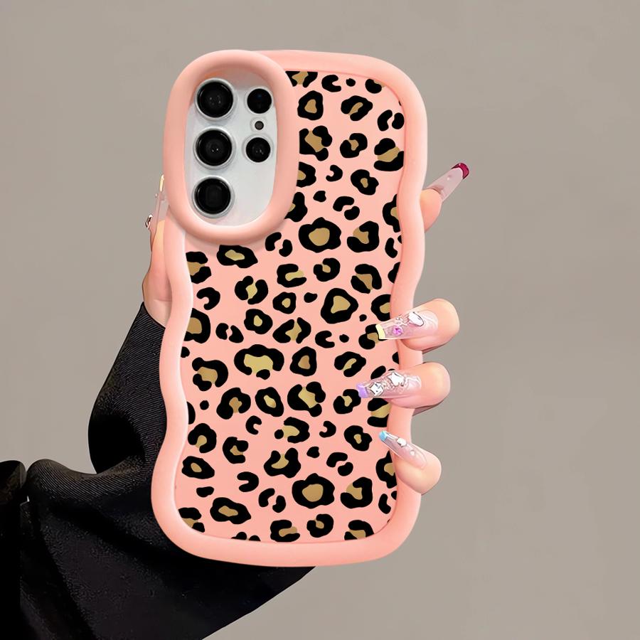 Leopard Print Art Case for Samsung Galaxy A25 S22 Ultra S20 FE S21 A26 S25 S23 Plus S24 Soft Phone Cover A34 A36 A54 A55 A24 A35