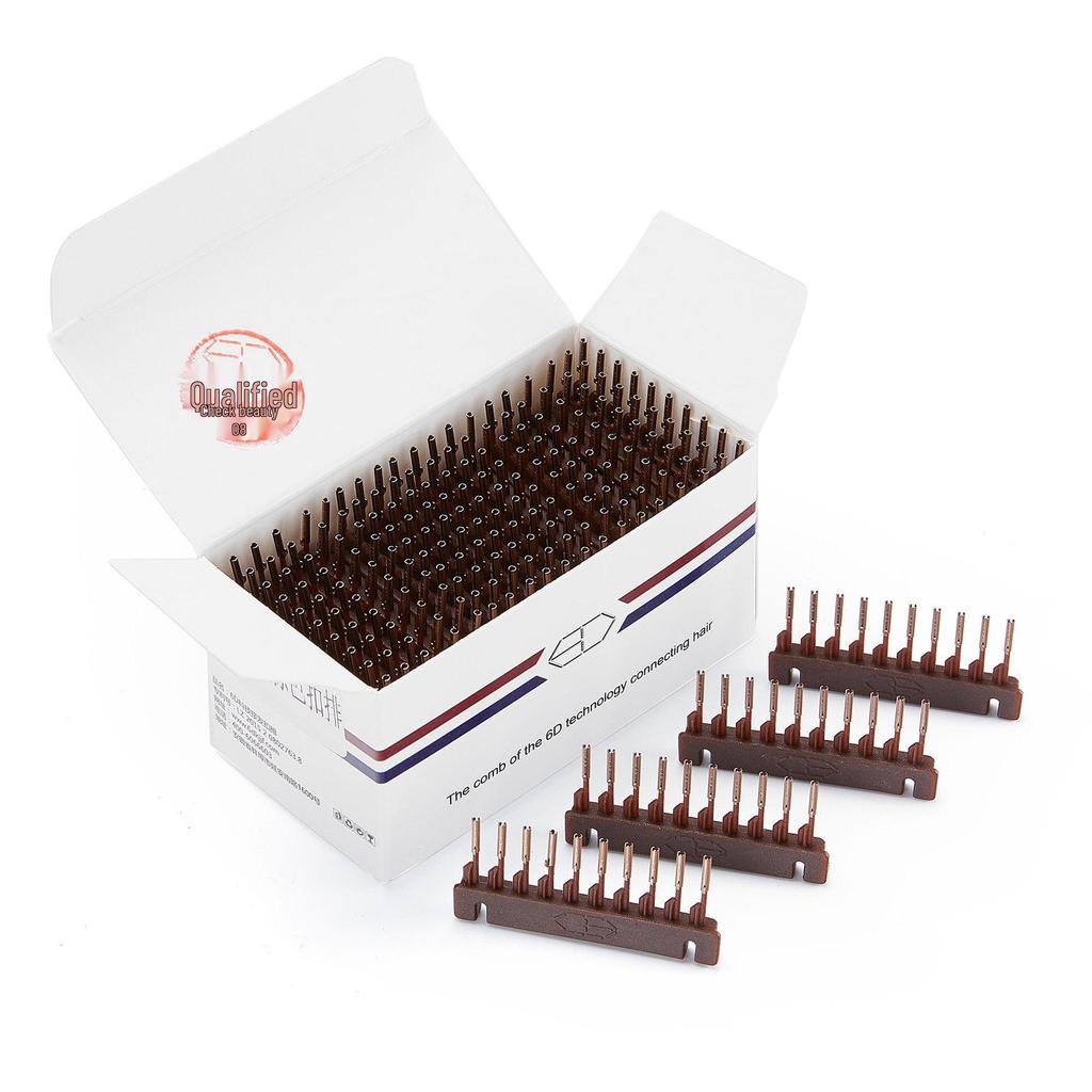 Extensiones de Cabello 6D de Primera Generación Sin Costuras con Clic - Diez Paquetes