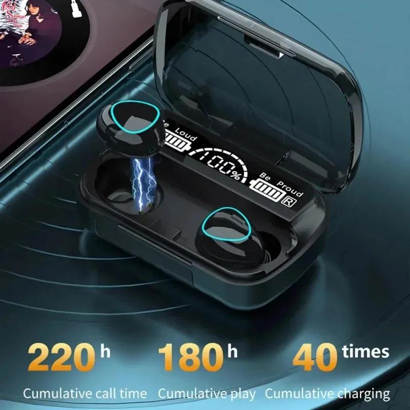 M10 Wireless Headphone Bluetooth Earphones Waterproof Earpieces Sport Earbuds For Smartphone Laptop Notebook Music Headset