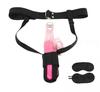 Vibrator Holder with Adjustable Retaining Belt SM Toy Vibrator Holder Guaranteed To Make You Orgasm Fetish Includes Eye Mask Massager Not Women's - -
