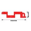 Cabinet Door Mounting Jig Thickened Cabinet Slotting Tool Cabinet Installation Tools Sturdy Cabinet Door Installation Tool