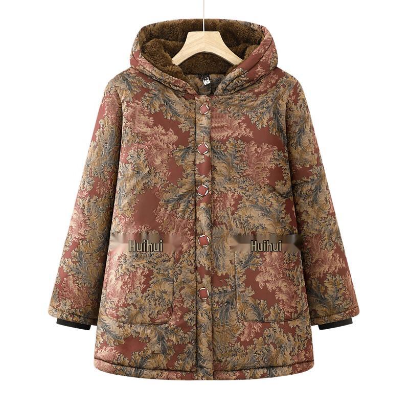 YALU 2025 Women's Warm Hooded Padded Winter Jacket