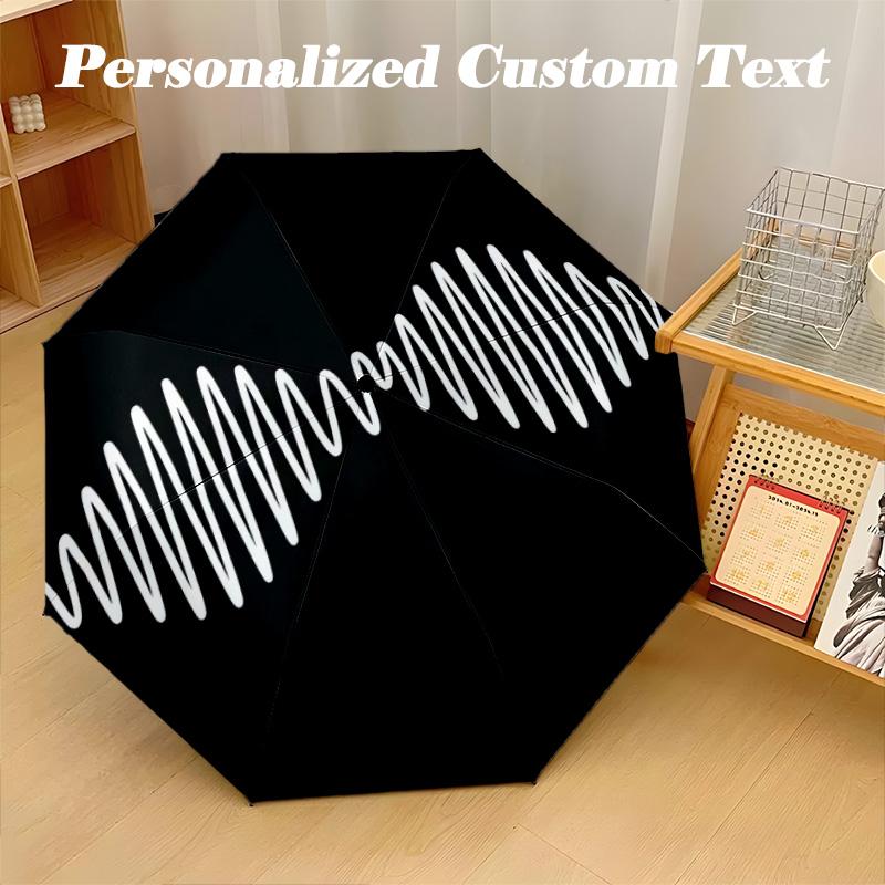 Portable Auto Folding Umbrella,Arctic Monkeys 8 Rib Waterproof Umbrella For Camping Commute