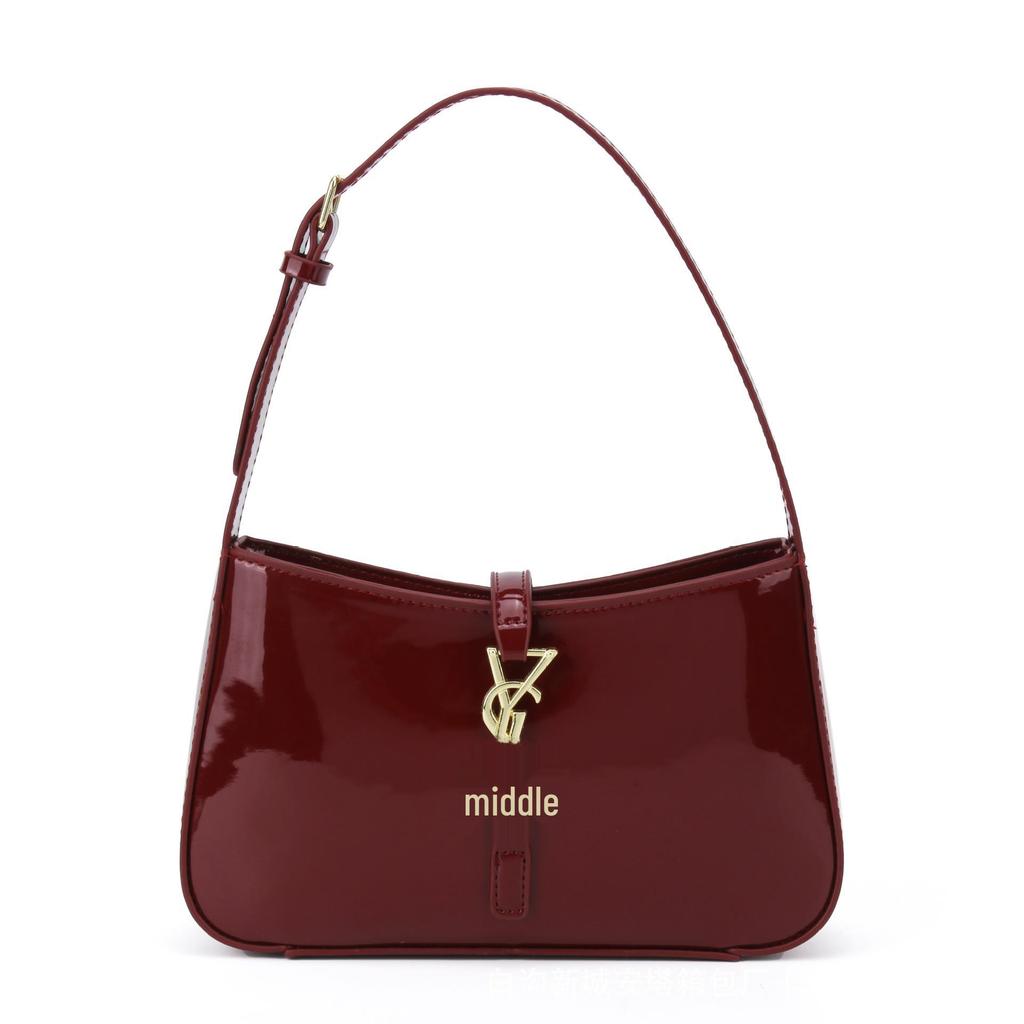 2025 Geantă de umăr de nișă versatilă de culoare solidă exclusivă pentru femei