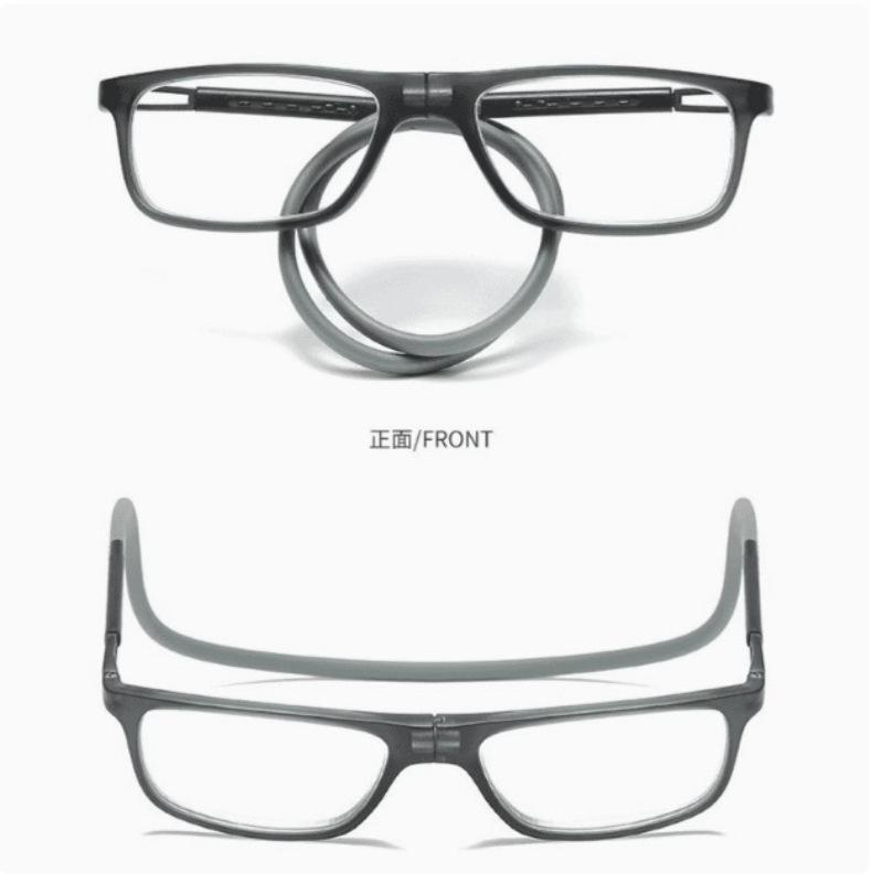 Popular magnetic suction neck anti-blue reading glasses portable lanyard glasses price new portable