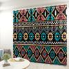 Ethnic Retro Style Curtain Cloth Bedroom Living Room Balcony Blackout Curtain Office Hotel Heat Insulation Curtain