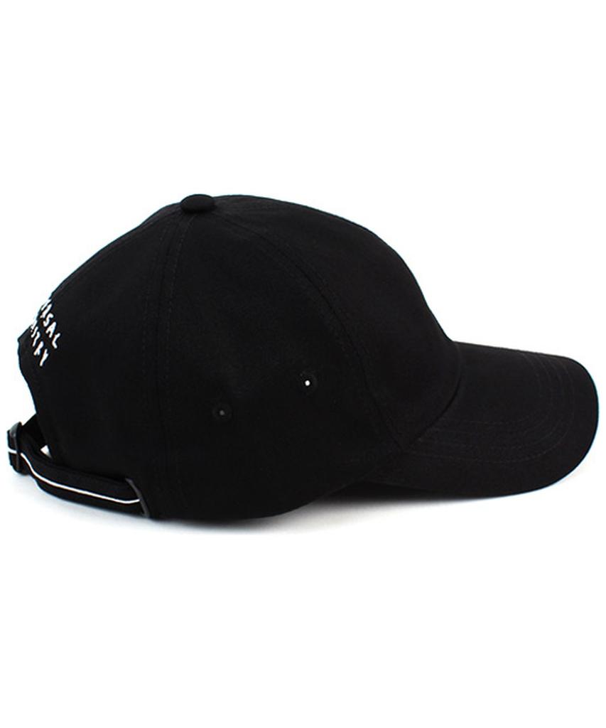 Yunibeosyeolkemiseuteuli Back Logo Cotton Black Ballcap