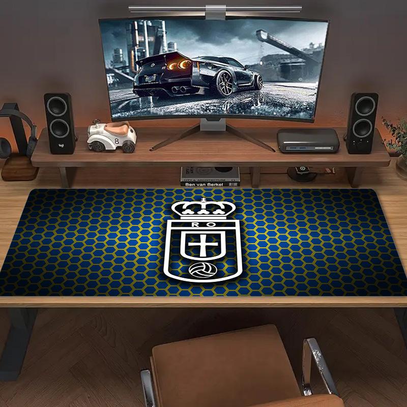Real Oviedo Color Mouse Pad Large Gaming Table Cushion Non-slip Laptop Tablet Big Mousepad XXL Mat Mini PC Playmat With Lock edge