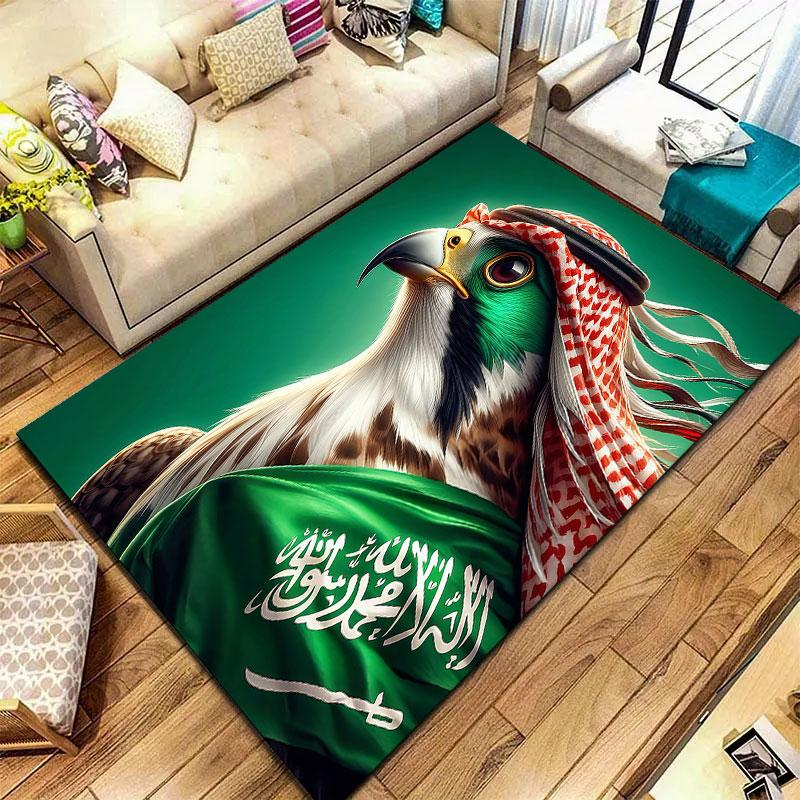 Saudi Arabia National Football Team Carpet Rug for Living Room Bedroom Home Sofa Decoration,Kids play Non-slip Floor Mat