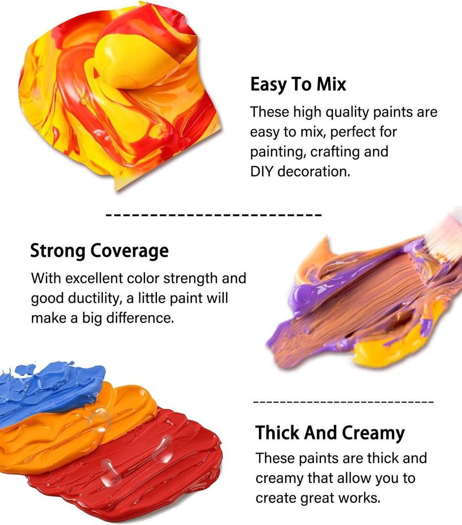Cailèfú Waterproof Fade-Resistant Textile Pigment Set for DIY Graffiti Coloring