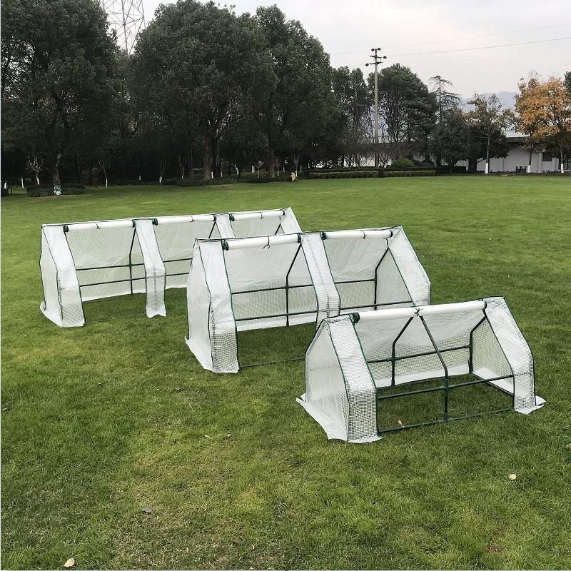 Succulent Greenhouse Potted Plants Growth Thermal Insulation Canopy Portable Tunnel Style Painted Steel Pipe Flower Rack