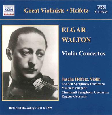 CD SIR EDWARD ELGAR, SIR WILLIAM WALTO - Elgar • Walton, Violin Concertos 8110939 Naxos Historica 2000 Japan Classical Used