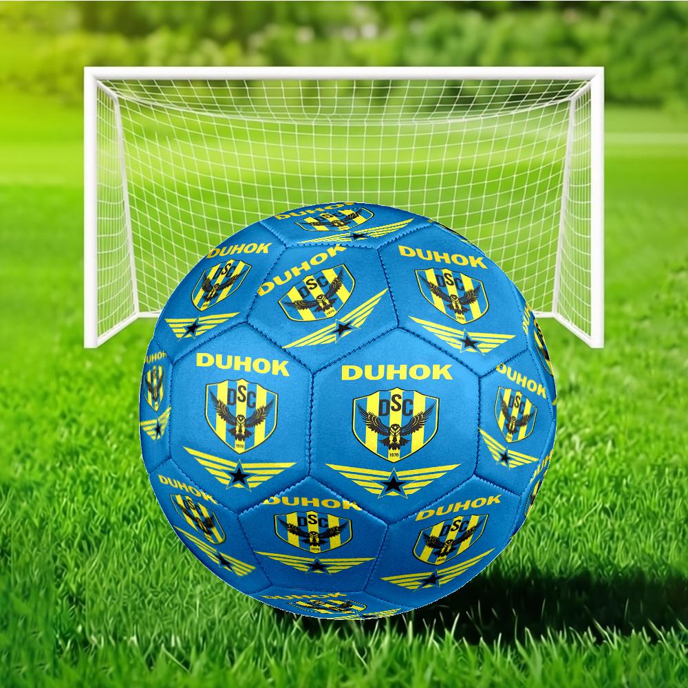 Duhok Sports Club Emblem Soccer Ball Size 5 Soccer Ball, Machine-stitched, Durable, Suitable for Training and Matches Fan Gift