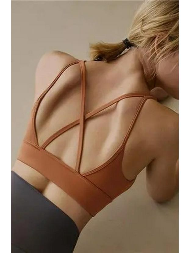 Women's Shockproof Running Tank Top with Chest Pads - Slimming Fitness & Yoga Wear