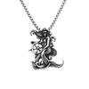 Nordic Vikings Wolf Tooth Pendant Necklace 316L Stainless Steel Hip Hop Rock Fashion Leather Rope Chain Jewelry Gifts