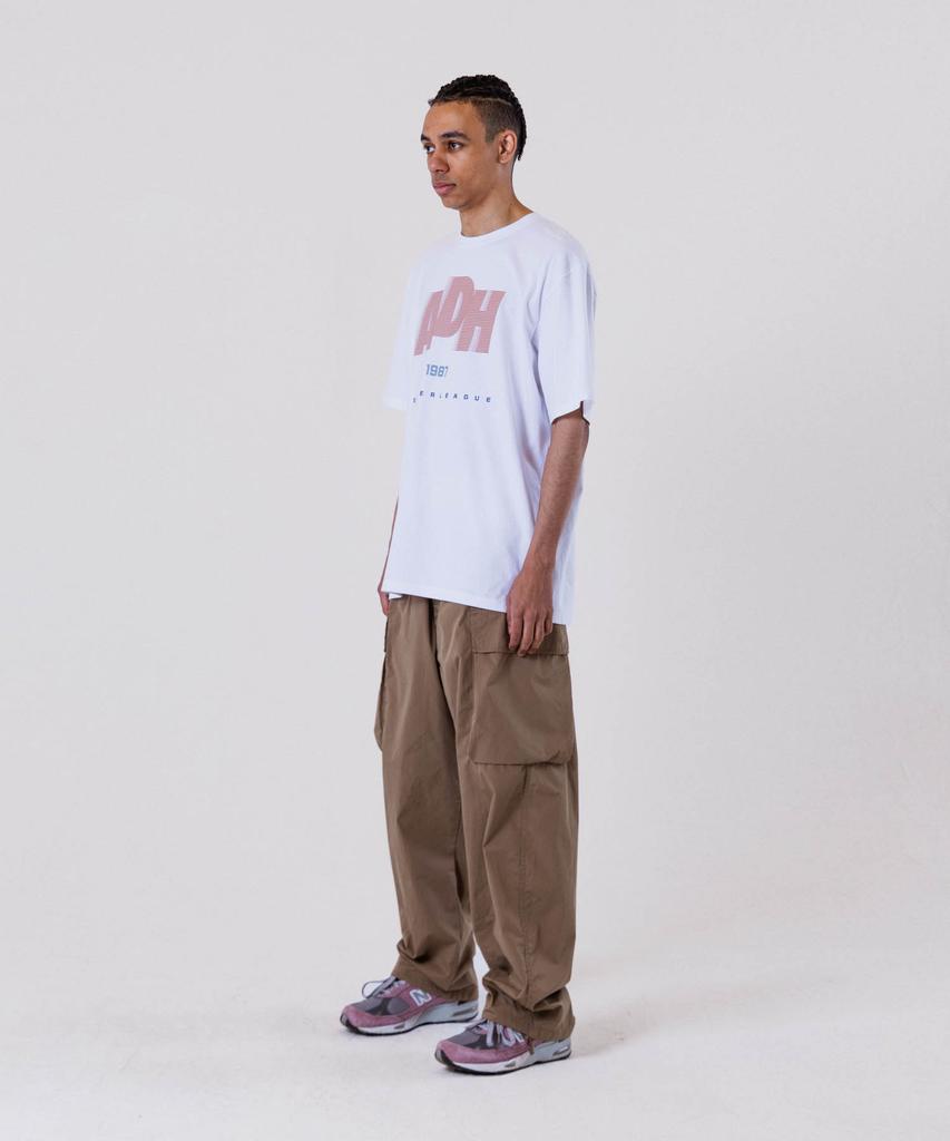 ALL DAY HOOPS Adh Summer League Oversized Short Sleeve T-Shirt White