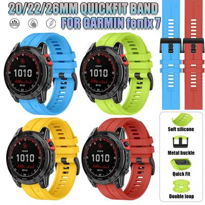 Silikonarmband für Garmin Fenix 7X 7 7S 6 6X Pro Uhrenarmband Riemen für Fenix 5X 5S Plus 3HR 945 935 Handgelenk 20 22 26mm QuickFit